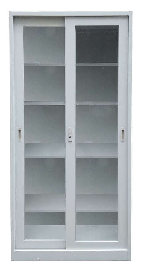 steel cabinet with glass sliding door|storage cabinet with doors metal.